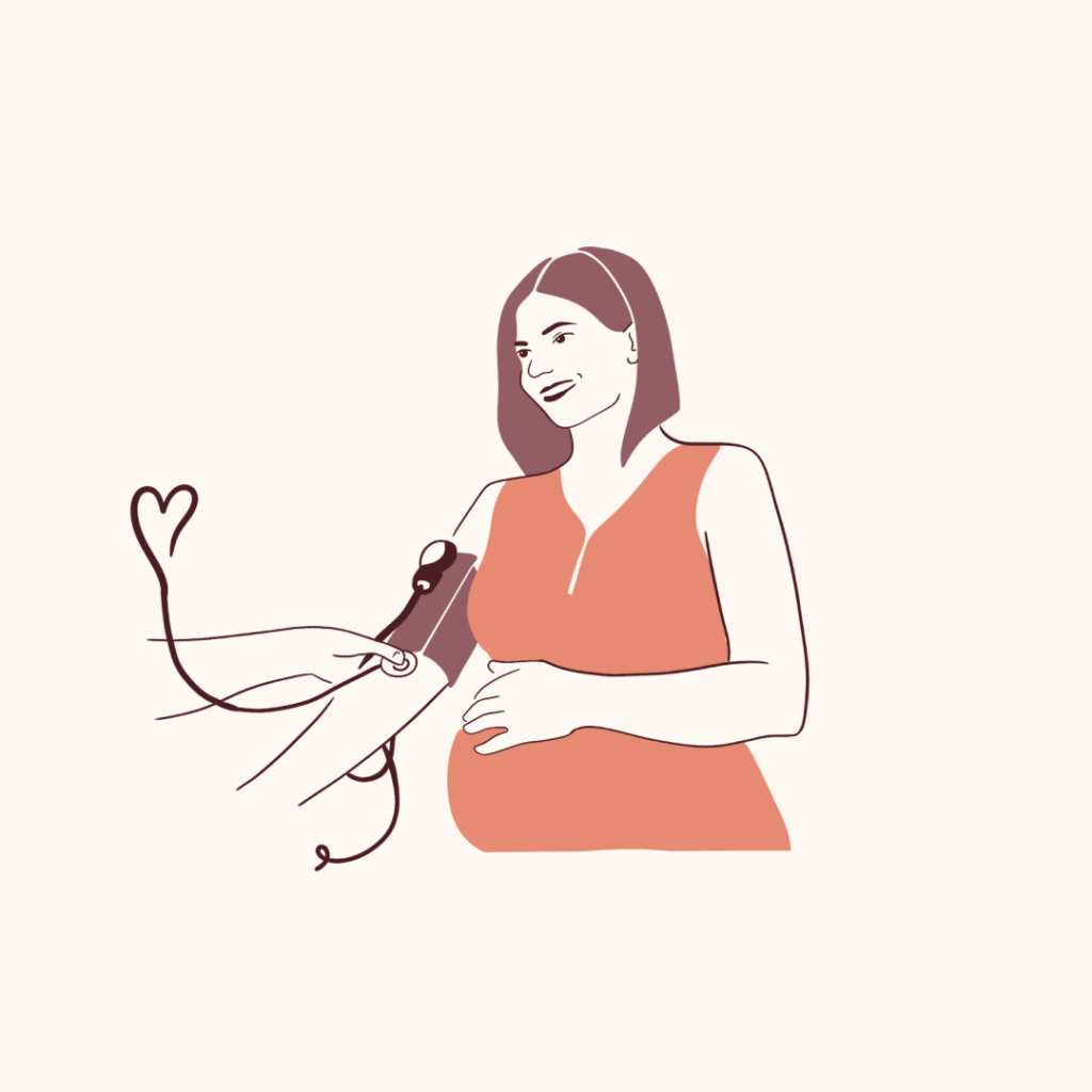 Afbeelding van het meten van de bloeddruk